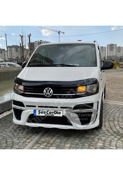 Vw Transporter T6 - T7 2010-2022 Uyumlu Batman Yarasa Ayna Kapağı Piano Black Abs Plastik