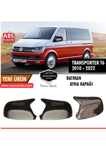 Vw Transporter T6 - T7 2010-2022 Uyumlu Batman Yarasa Ayna Kapağı Piano Black Abs Plastik fiyatları