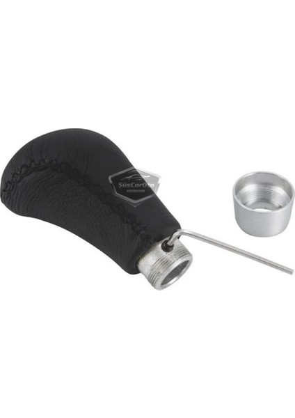 Üniversal Siyah Dikişli Deri Spor Görünümlü Vites Topuzu Aparatlı Manuel Vites Kolu ONV231 indirimleri