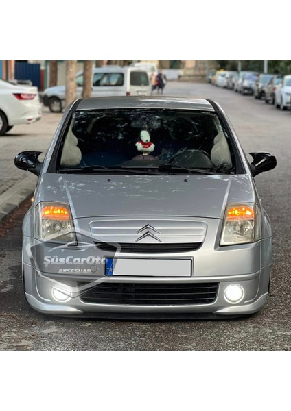 Citroen C2 2004-2008 Uyumlu Batman Yarasa Ayna Kapağı Piano Black Abs Plastik