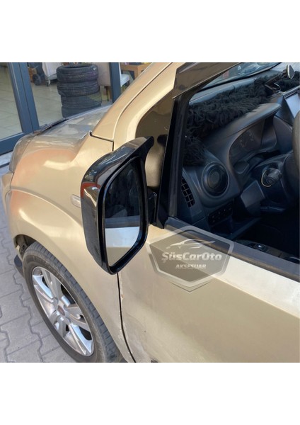 Citroen Nemo 2008-2022 Uyumlu Batman Yarasa Ayna Kapağı Piano Black Abs Plastik