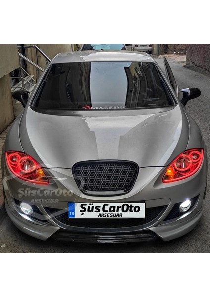 Seat Leon Mk2 2005-2008 Makyajsız Kasa Ile Uyumlu Batman Yarasa Ayna Kapağı Piano Black Abs Plastik