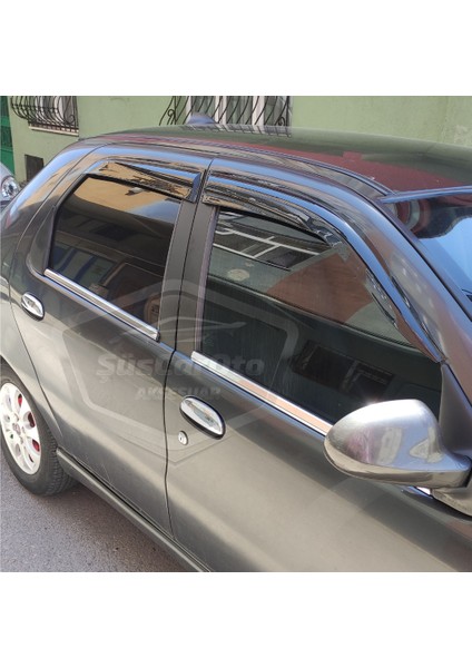 Fiat Albea Palio Siena Hb&sedan Uyumlu Mugen Cam Rüzgarlığı Seti Piano Black 4'lü Ithal fiyatları