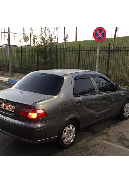 Fiat Albea Palio Siena Hb&sedan Uyumlu Mugen Cam Rüzgarlığı Seti Piano Black 4'lü Ithal indirimleri