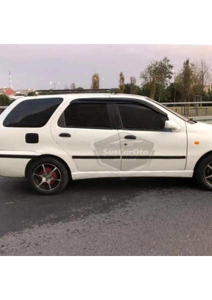 Fiat Albea Palio Siena Hb&sedan Uyumlu Mugen Cam Rüzgarlığı Seti Piano Black 4'lü Ithal