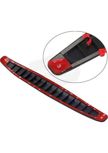 5d Esnek Tampon Koruma Bandı Tampon Koruyucu Şerit Yumuşak Bant 2 Li Paket Beyaz Karbon