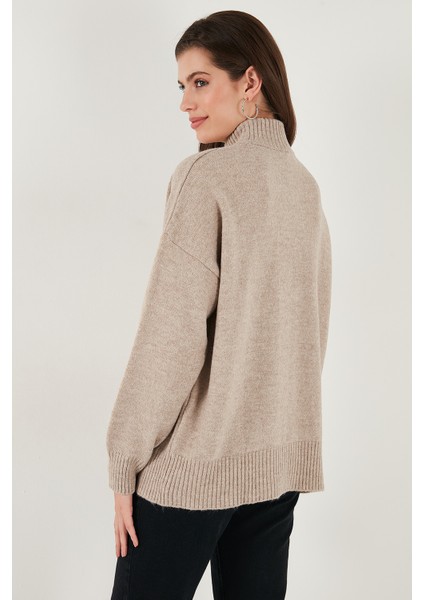 Oversize Fit Balıkçı Yaka Yumuşak Dokulu 2'li Paket Triko Kazak Bayan Kazak 680KZ00469S2 indirimleri