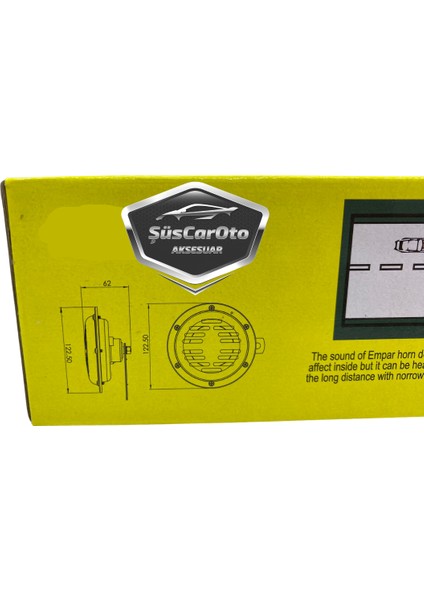 Empar Hella Tip Süper Tone Küçük Kafa Korna Seti 12 Volt 2 Adet Siyah fırsatları