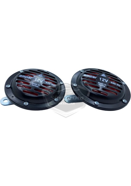 Empar Hella Tip Süper Tone Küçük Kafa Korna Seti 12 Volt 2 Adet Siyah