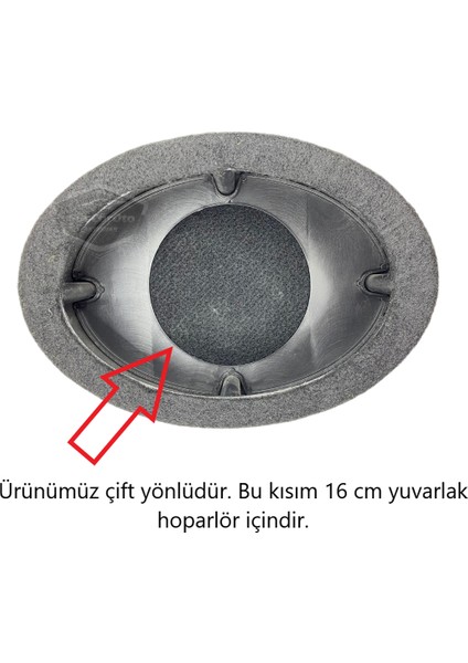 Çift Yönlü 6"x9" Oval & 16 cm Yuvarlak Hoparlör Kasnağı Üniversal Oval Hoparlör Yükseltici Altlık Takoz 2 Li Set ONH13