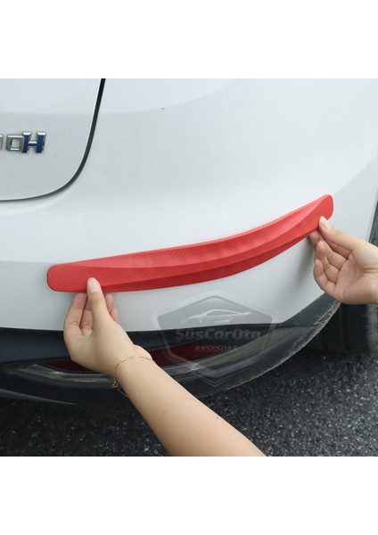5d Esnek Tampon Koruma Bandı Tampon Koruyucu Şerit Yumuşak Bant 2 Li Paket Kırmızı Karbon modelleri