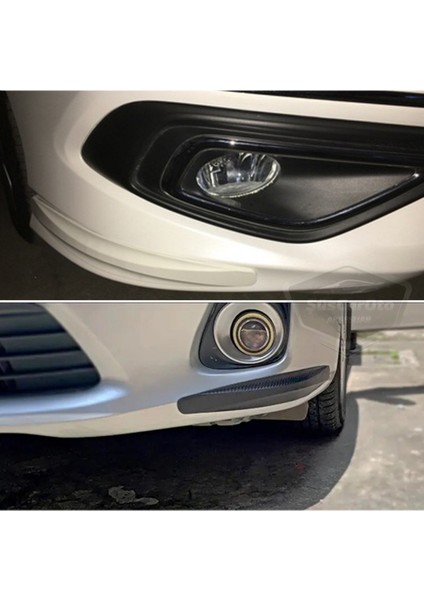 5d Esnek Tampon Koruma Bandı Tampon Koruyucu Şerit Yumuşak Bant 2 Li Paket Kırmızı Karbon fırsatları