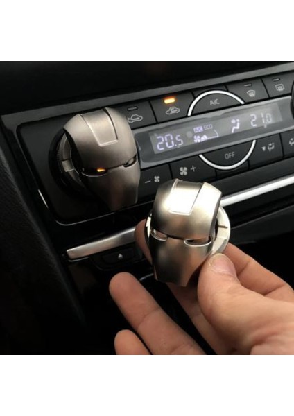 Start Stop Tuşu Kapağı Iron Man Metal Tuş Koruyucu Dekoratif Özel Çinko Alaşım Siyah indirimleri