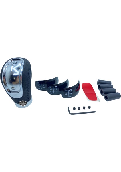 Üniversal Siyah Dikişli Deri Spor Görünümlü Vites Topuzu Değişen Kapaklı Aparatlı Manuel Vites Kolu ONV01 fiyatları