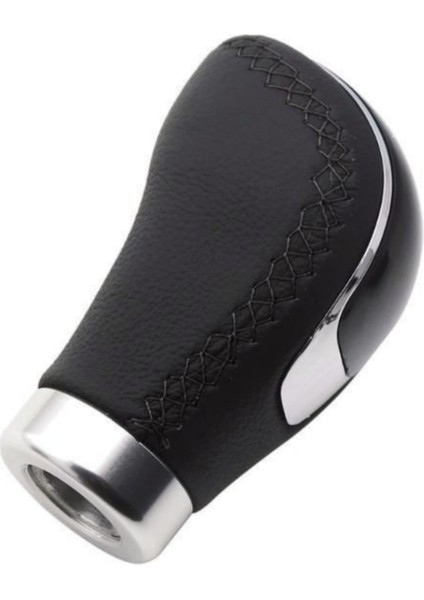 Üniversal Siyah Dikişli Deri Spor Görünümlü Vites Topuzu Değişen Kapaklı Aparatlı Manuel Vites Kolu ONV01 fırsatları