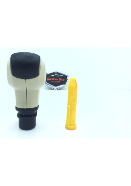 Her Araca Uyumlu Üniversal Spor Görünümlü Vites Topuzu Aparatlı Bej fiyatları