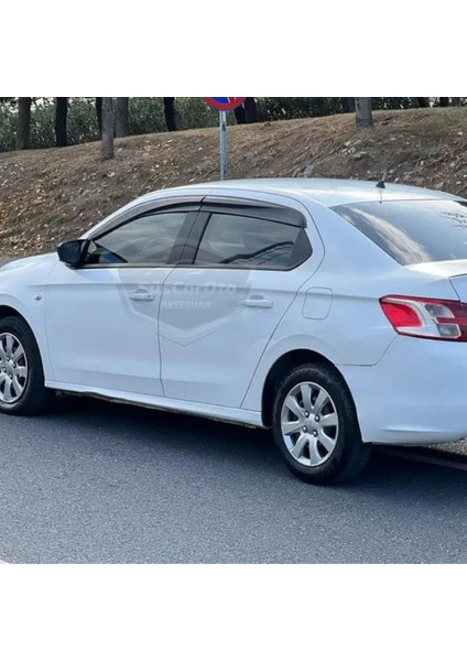 Peugeot 301 2012-2019 Uyumlu Mugen Cam Rüzgarlığı Seti Piano Black 4'lü Ithal fiyatları