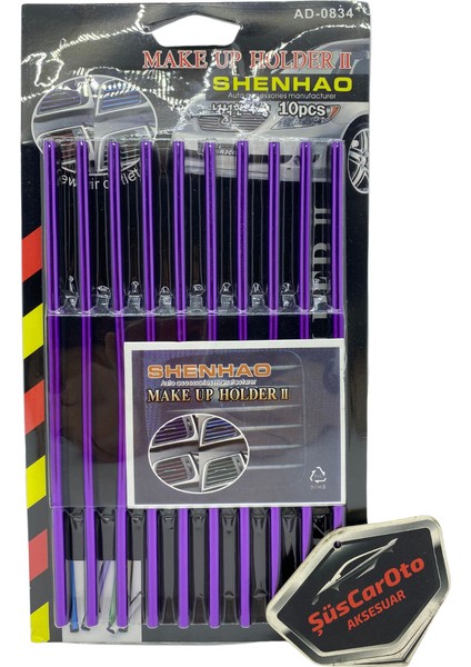 Araç Içi Klima Havalandırma Izgarası Dekoratif Şerit Trim Seti Mor modelleri