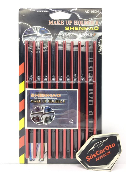 Araç Içi Klima Havalandırma Izgarası Dekoratif Şerit Trim Seti Kırmızı