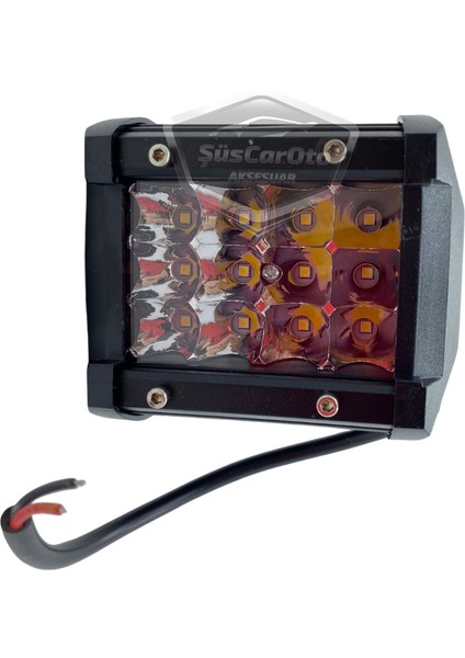 Off Road LED Lamba Delici Yayıcı Beyaz Kare Sis Farı Projektör 45W 12 LED Metal Arazi Çalışma Lambası 1 Adet ONP0474 modelleri