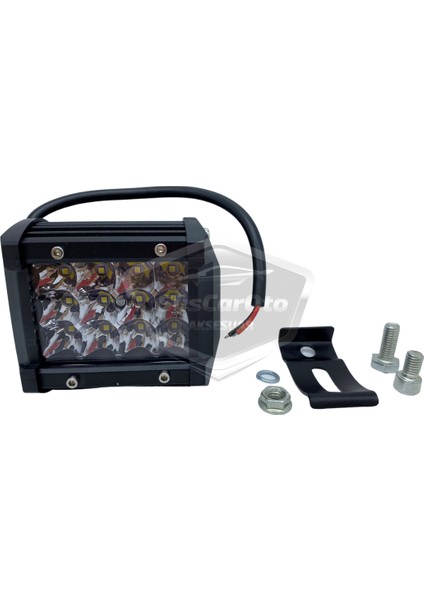 Off Road LED Lamba Delici Yayıcı Beyaz Kare Sis Farı Projektör 45W 12 LED Metal Arazi Çalışma Lambası 1 Adet ONP0474 fırsatları