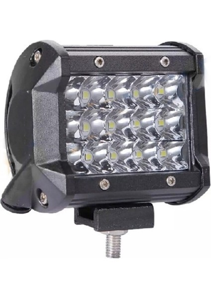 Off Road LED Lamba Delici Yayıcı Beyaz Kare Sis Farı Projektör 45W 12 LED Metal Arazi Çalışma Lambası 1 Adet ONP0474