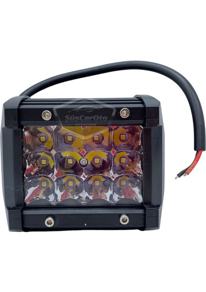Off Road LED Lamba Delici Yayıcı Beyaz Kare Sis Farı Projektör 45W 12 LED Metal Arazi Çalışma Lambası 1 Adet ONP0474