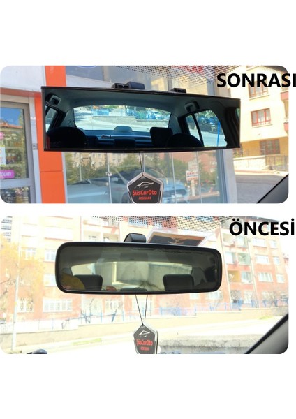 3r Bombeli Makaslı Geçmeli Karartmalı Iç Ilave Ayna Mavi Renkli Ayna 270 mm ONP835