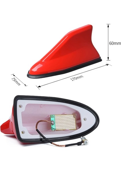 Yeni Tip Elektrikli Balık Sırtı Köpekbalığı Balina Anten Siyah Tavan Anteni fiyatları