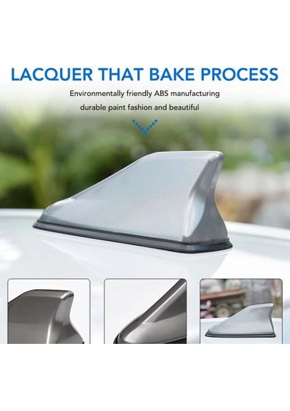 Yeni Tip Elektrikli Balık Sırtı Köpekbalığı Balina Anten Siyah Tavan Anteni fırsatları