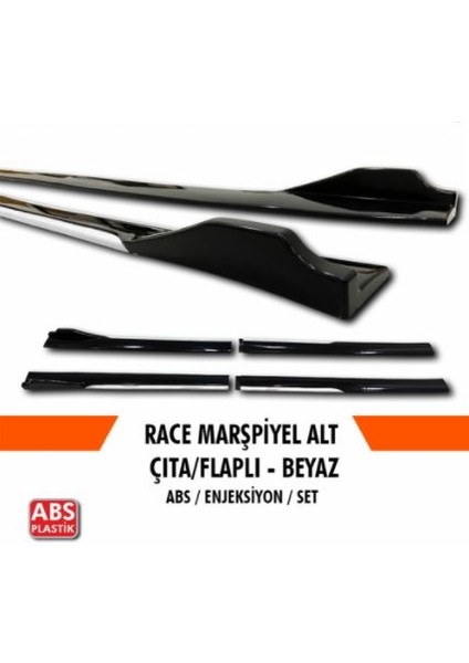 Üniversal Piano Black Kulaklı Flaplı Marşpiyel Lipi Bıçağı Beyaz