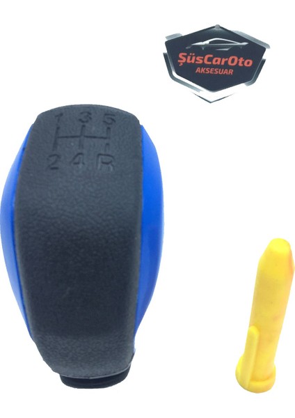 Her Araca Uyumlu Üniversal Spor Görünümlü Vites Topuzu Aparatlı Mavi fırsatları