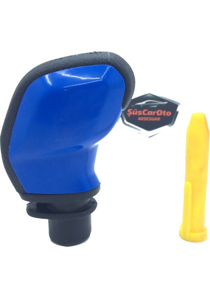 Her Araca Uyumlu Üniversal Spor Görünümlü Vites Topuzu Aparatlı Mavi indirimleri