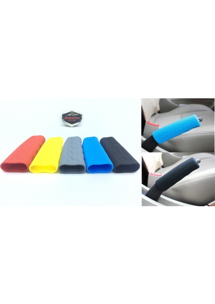 Carub Silikon El Freni Kılıfı El Freni Koruyucusu Silikon Gri