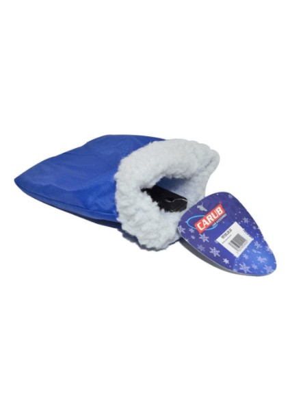 Carub Oto Su Geçirmez Buz Kazıyıcısı Kırıcı Mavi Eldivenli