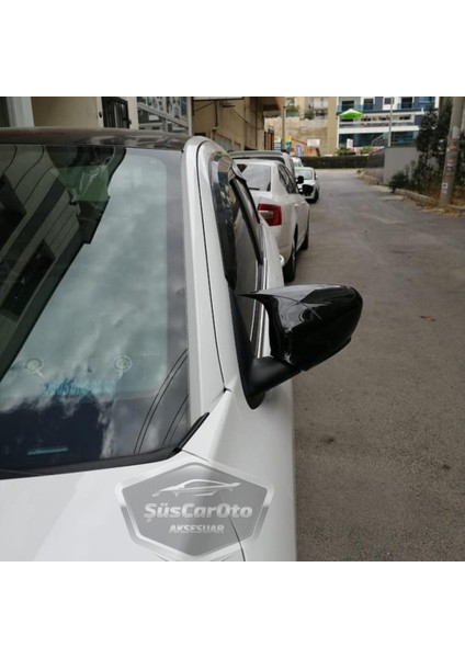 Citroen C Elysee 2012-2022 Batman Yarasa Ayna Kapağı Piano Black Abs Plastik fırsatları