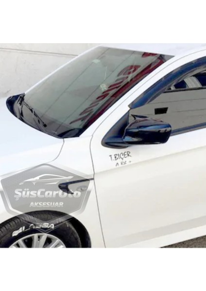 Citroen C Elysee 2012-2022 Batman Yarasa Ayna Kapağı Piano Black Abs Plastik