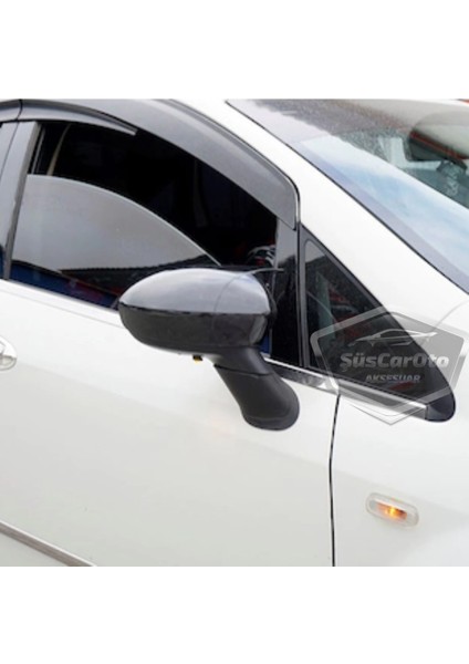 Fiat Linea 2007-2015 Batman Yarasa Ayna Kapağı Piano Black Abs Plastik