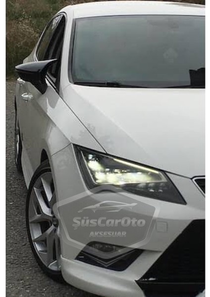 Seat Leon Mk3 Mk3.5 2012-2020 Batman Yarasa Ayna Kapağı Piano Black Abs Plastik