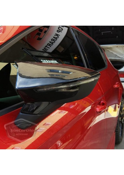 Seat Leon Mk3 Mk3.5 2012-2020 Batman Yarasa Ayna Kapağı Piano Black Abs Plastik