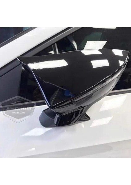 Seat Leon Mk3 Mk3.5 2012-2020 Batman Yarasa Ayna Kapağı Piano Black Abs Plastik
