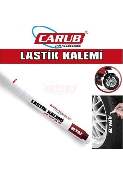 Carub Lastik Yazma Kalemi Lastik Boya Kalemi Beyaz