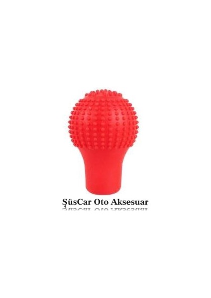 Kırmızı Küre Masajlı Manuel Vites Topuzu Kılıfı