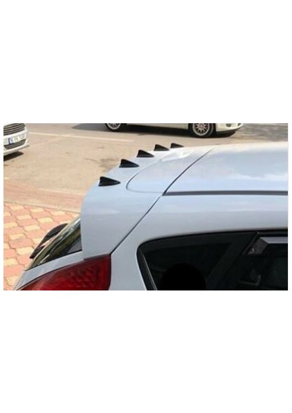 5 Li Mini Shark Balina Anten Seti Balık Sırtı Süs Anten Beyaz