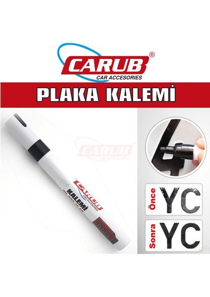 Carub Siyah Plaka Yazma Kalemi Plaka Boya Kalemi