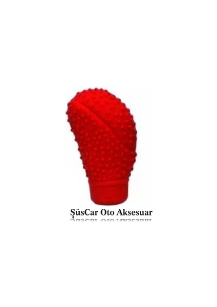 Kırmızı Masajlı Manuel Vites Topuzu Kılıfı