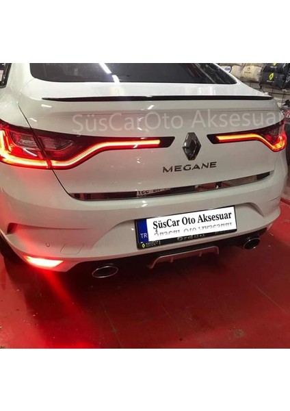 Renault Megane 4 Sedan Kasa Bagaj Üstü Spoiler Piano Black-Beyaz fırsatları