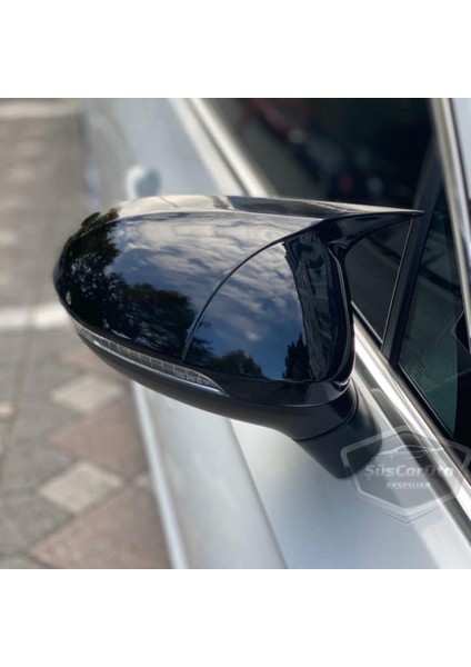Vw Passat B8 2015 Sonrası Batman Yarasa Ayna Kapağı Piano Black Abs Plastik