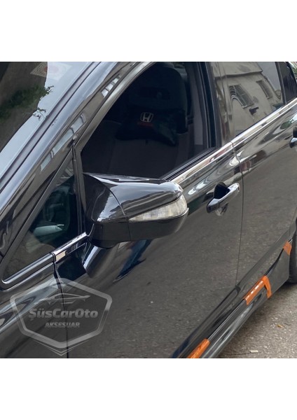 Honda Civic Fd6 2006-2011 Batman Yarasa Ayna Kapağı Piano Black Abs Plastik modelleri