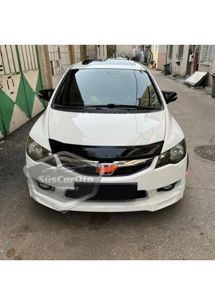 Honda Civic Fd6 2006-2011 Batman Yarasa Ayna Kapağı Piano Black Abs Plastik